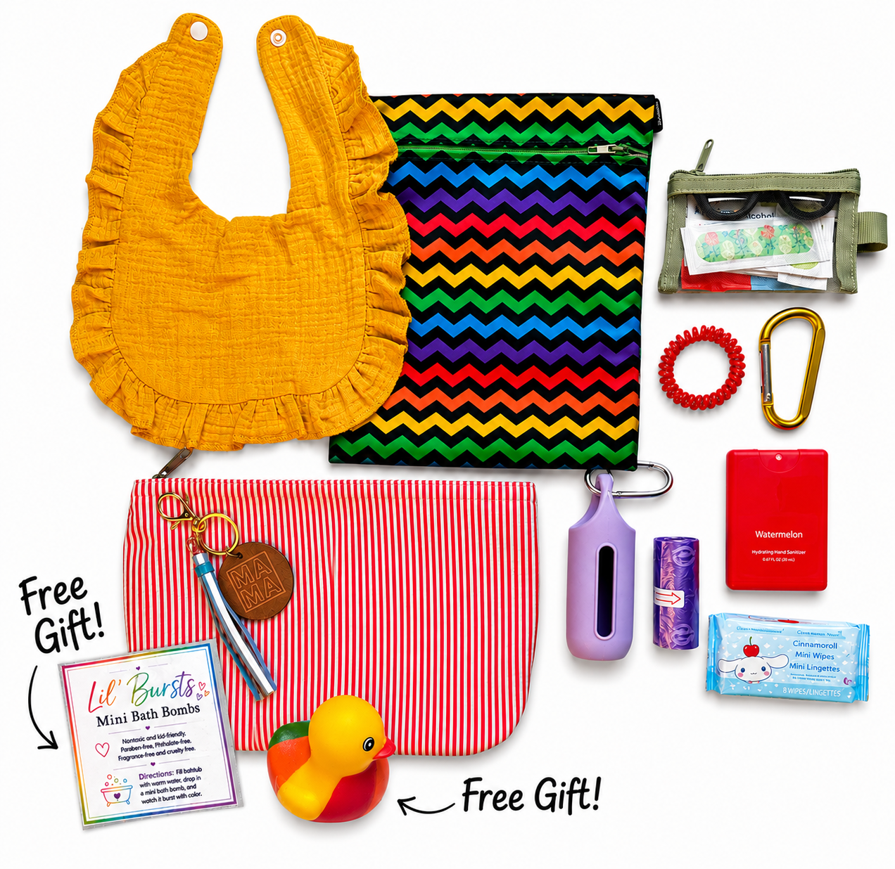 The Diaper Bag Essentials Kit - Rainbow Edition