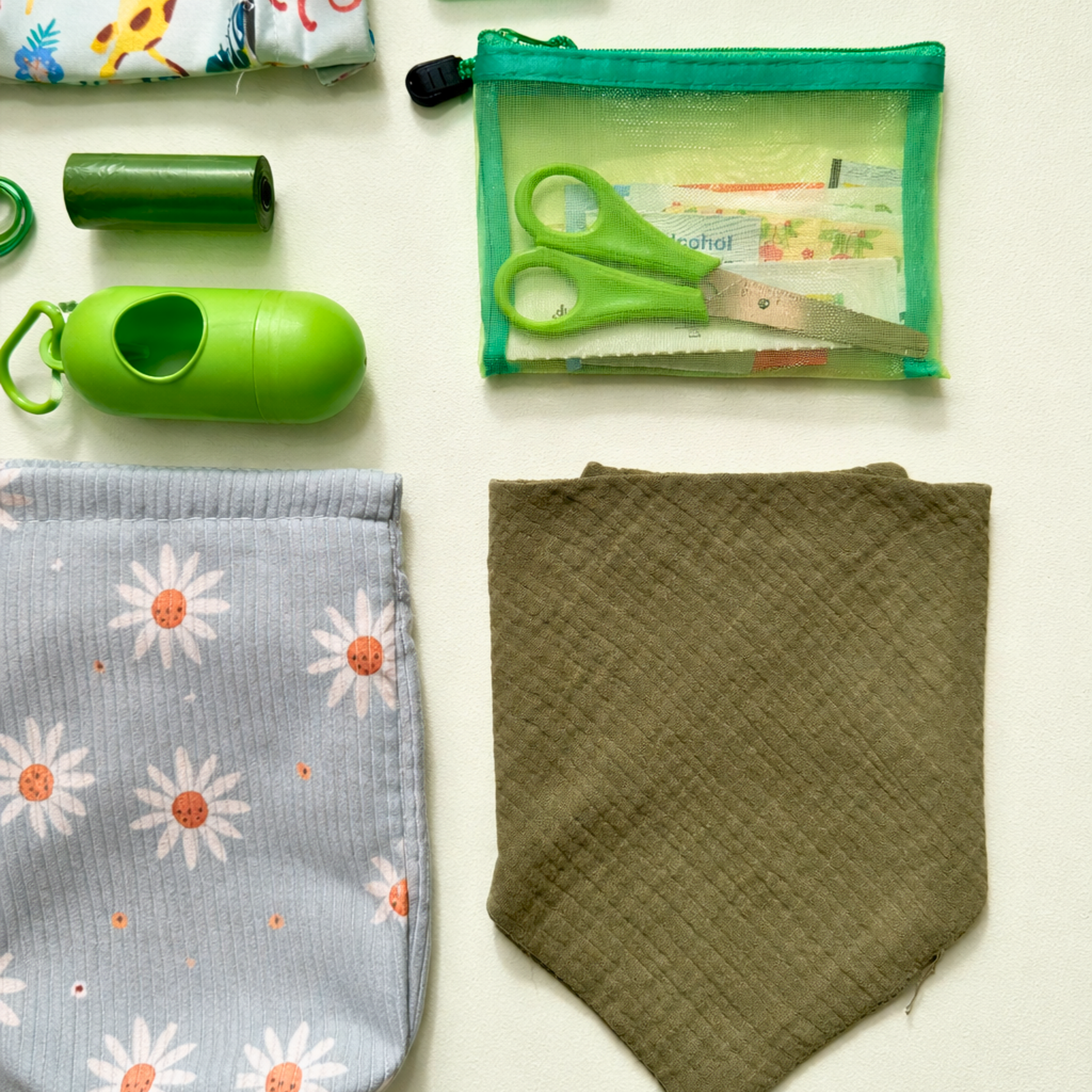 The Diaper Bag Essentials Kit - Green