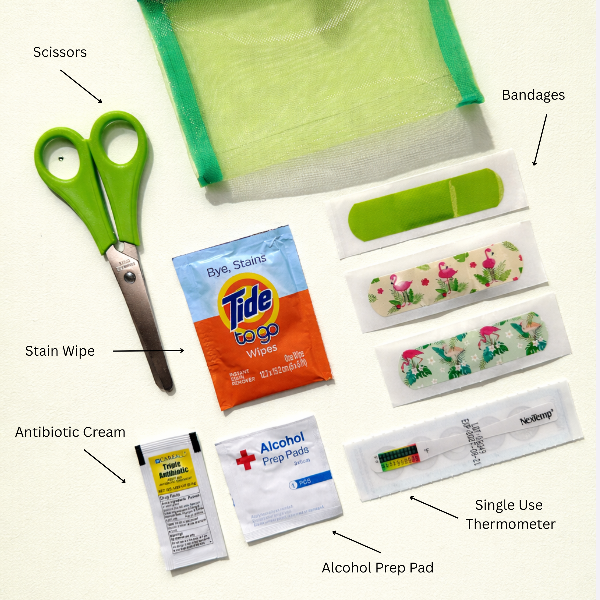 The Diaper Bag Essentials Kit - Green