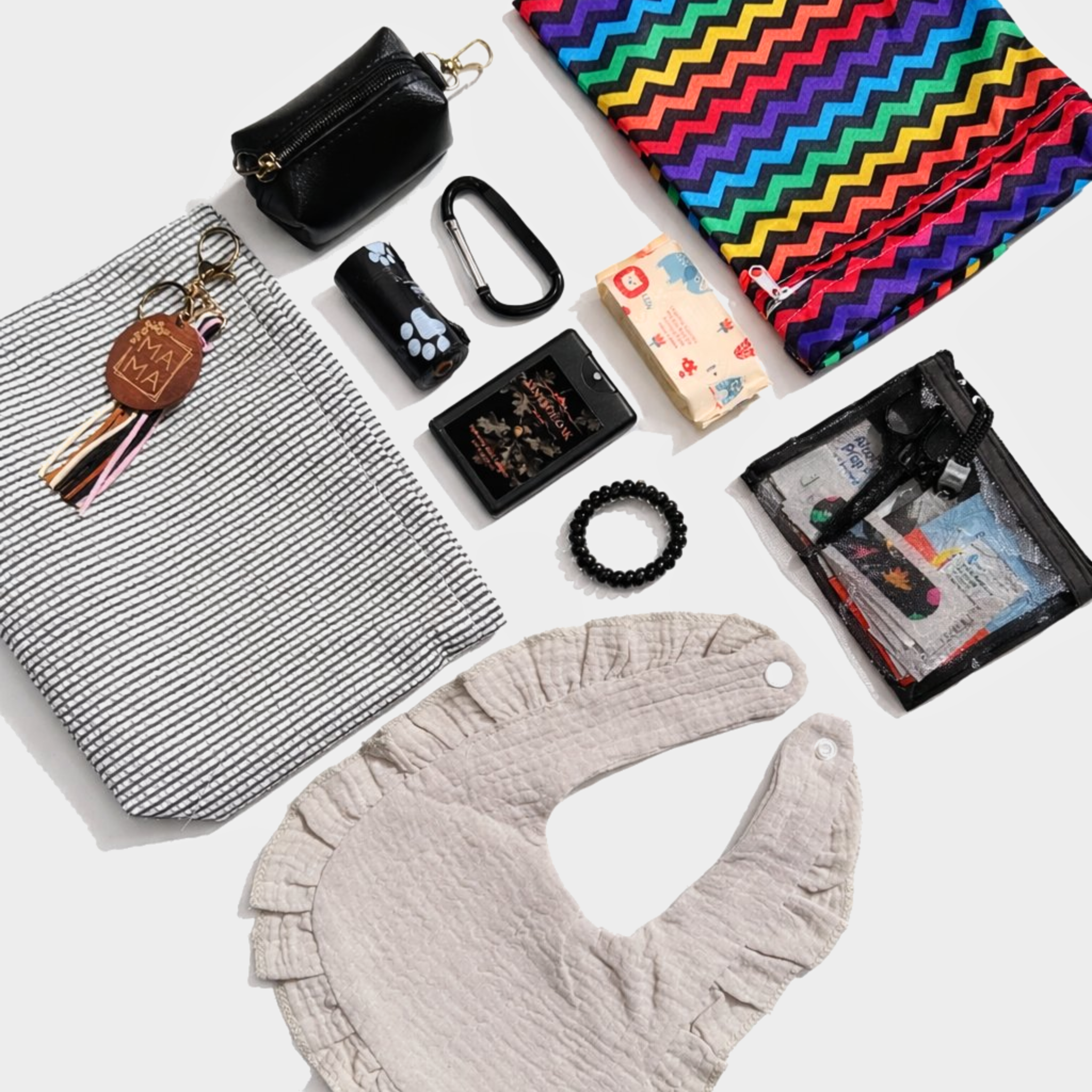 The Diaper Bag Essentials Kit - Black & White