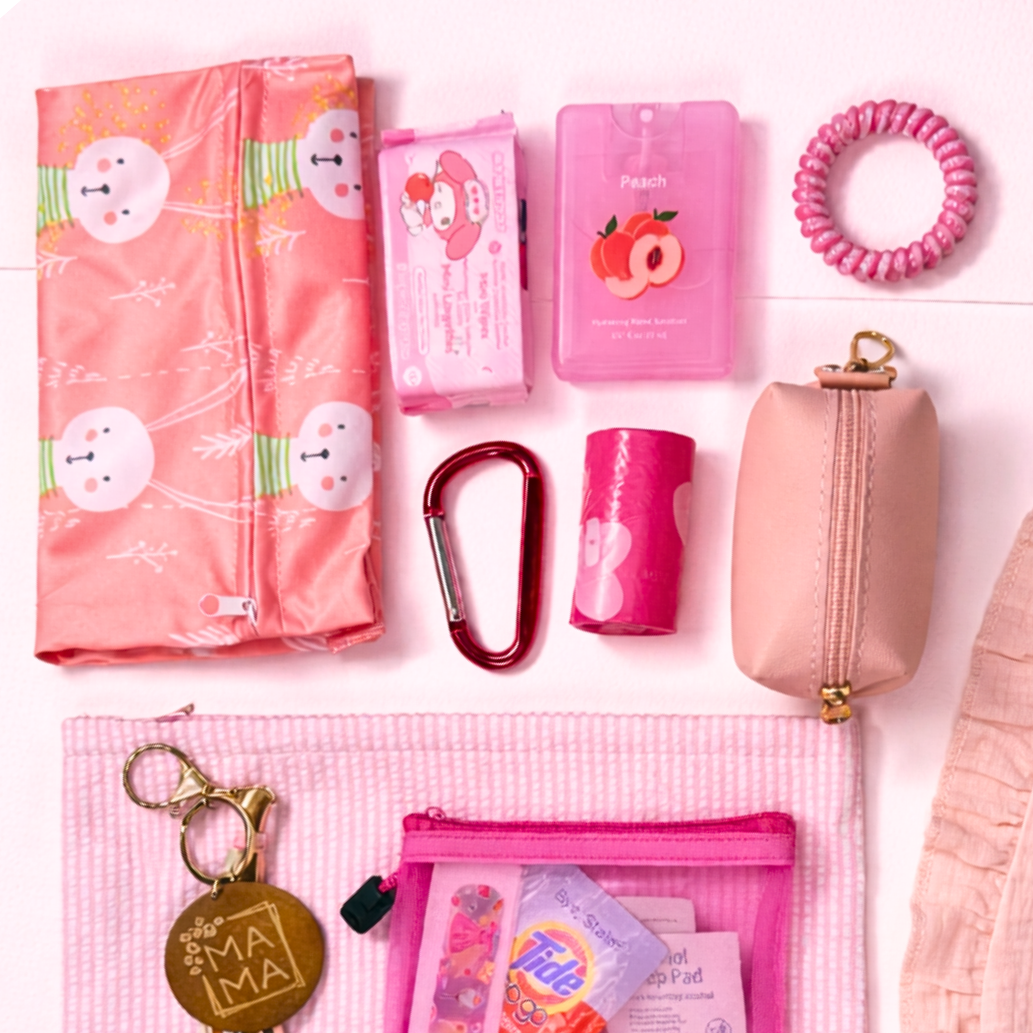 The Diaper Bag Essentials Kit - Pink
