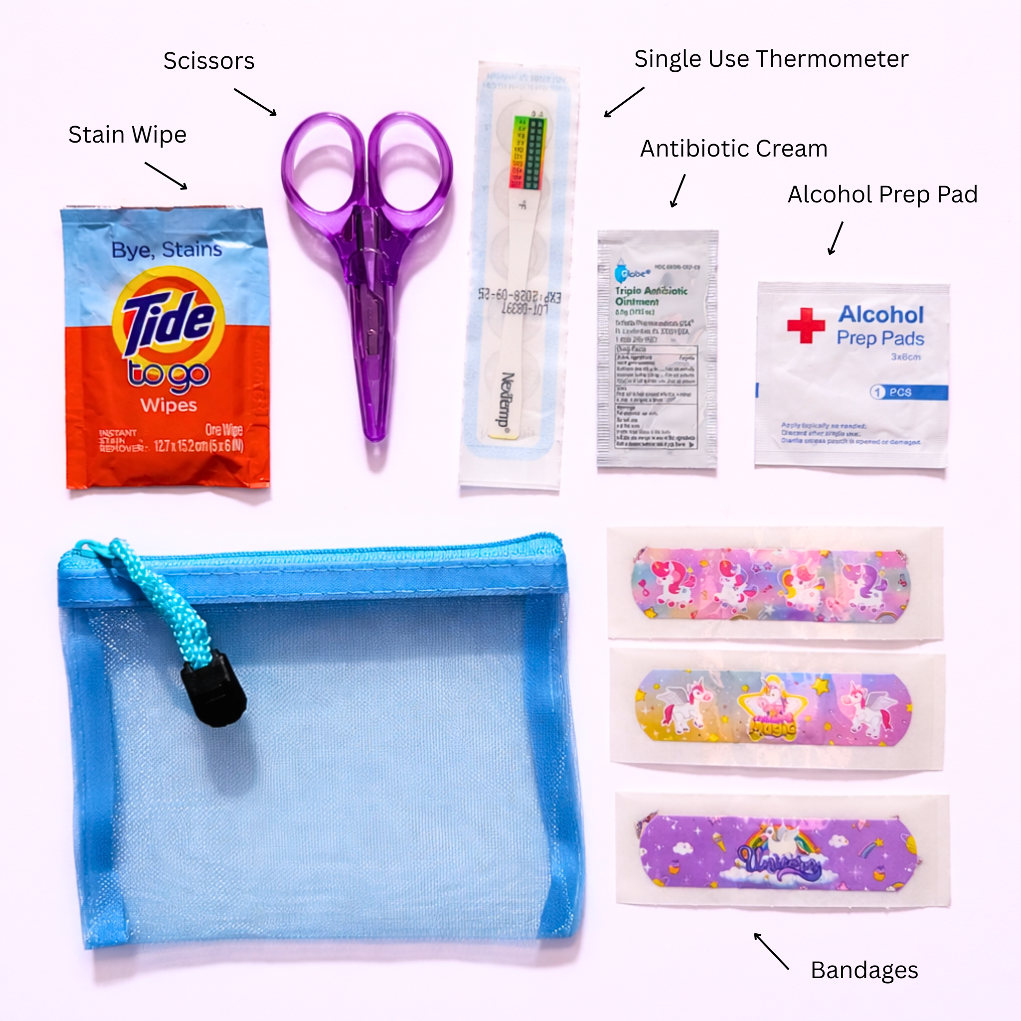 The Diaper Bag Essentials Kit - Lavender