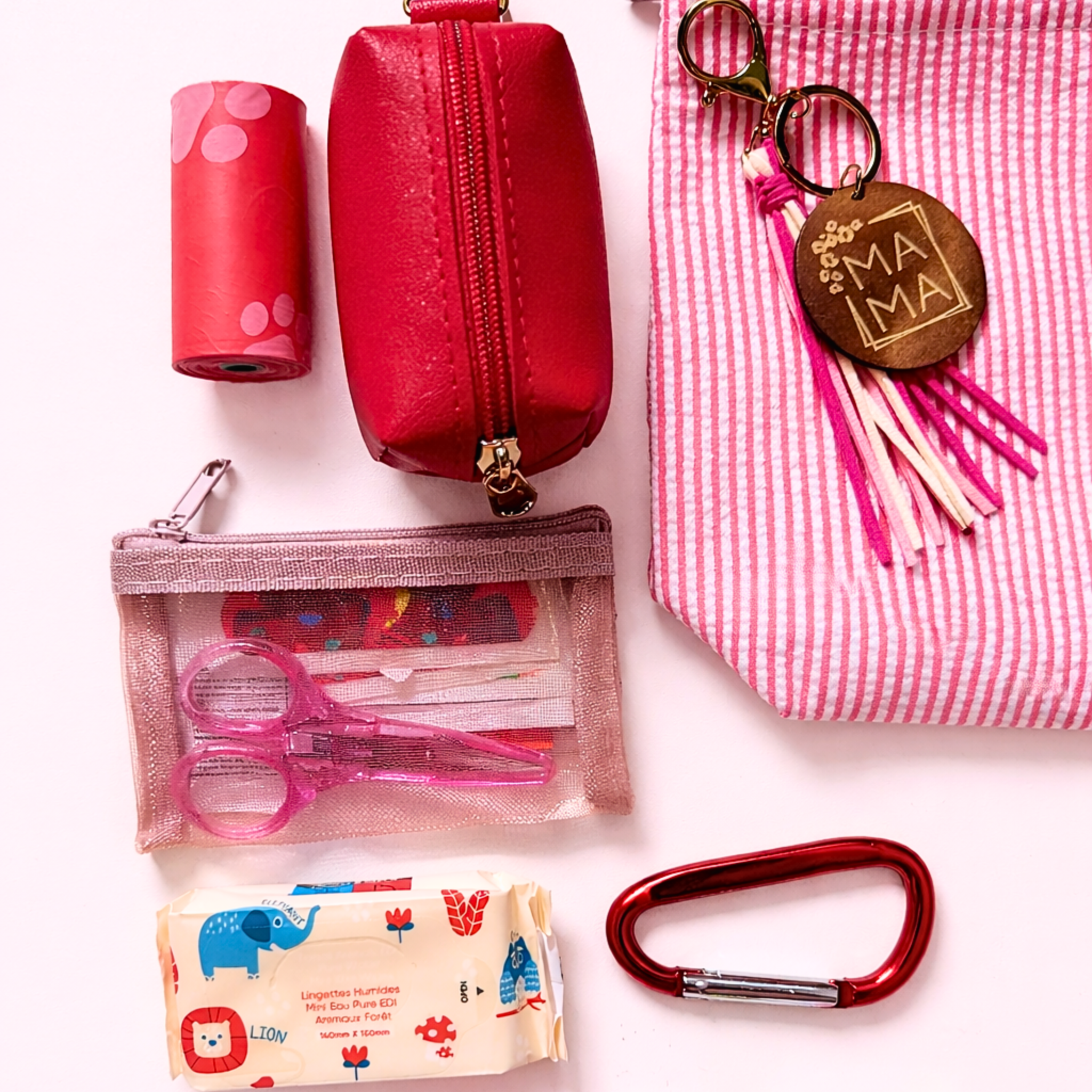 The Diaper Bag Essentials Kit - Red