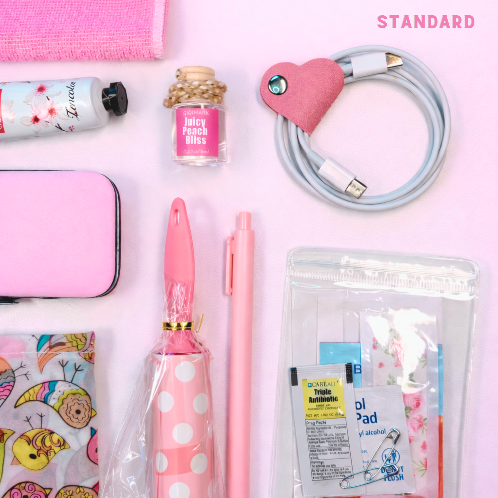 The Car Essentials Kit - Pink